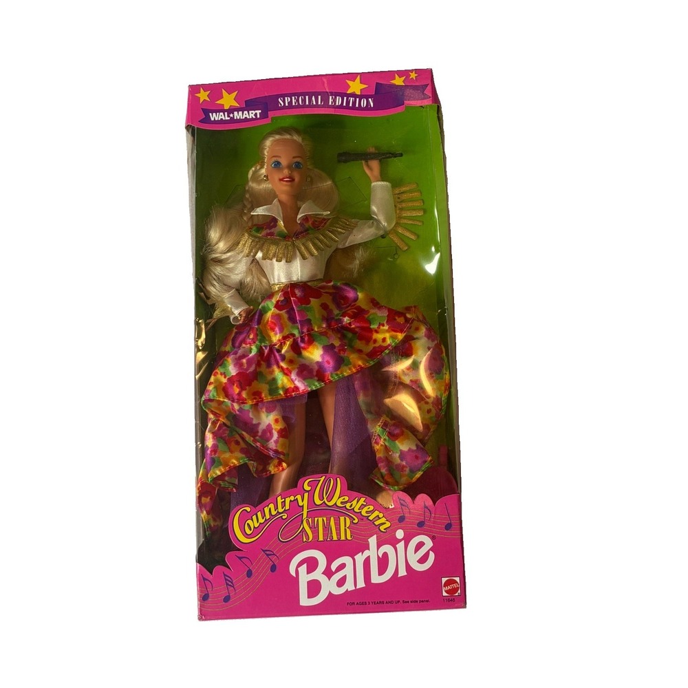 Vtg Mattel 1994 Walmart Special Edition "Country Western Star" Barbie #11646 NIB